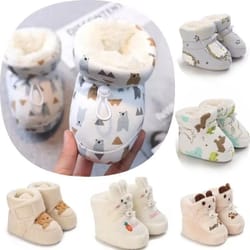 winter baby boots with soft anti slip sole