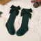 Baby Girls Knee High Bow Socks Soft Cotton Winter And Autumn Kids Socks 11