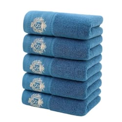 bathroom cotton towel soft absorbent hand and bath towel set