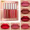 6 Color Matte Liquid Lip Gloss Set Long Lasting Waterproof 0