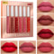 6 Color Matte Liquid Lip Gloss Set Long Lasting Waterproof 1