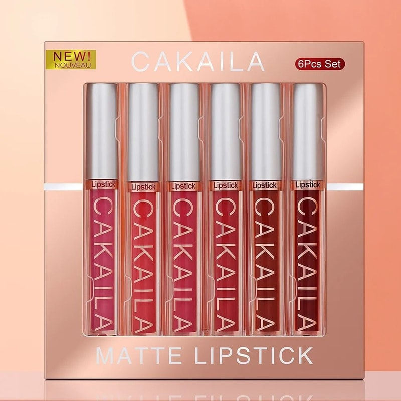 6 Color Matte Liquid Lip Gloss Set Long Lasting Waterproof 3