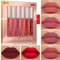 6 Color Matte Liquid Lip Gloss Set Long Lasting Waterproof 9