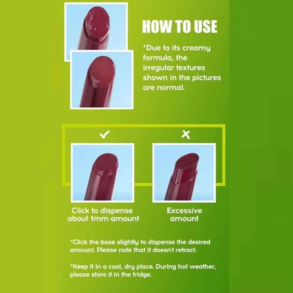 Silky Click Lip Care Hydrating Solid Lip Gloss With Mirror Shine 6