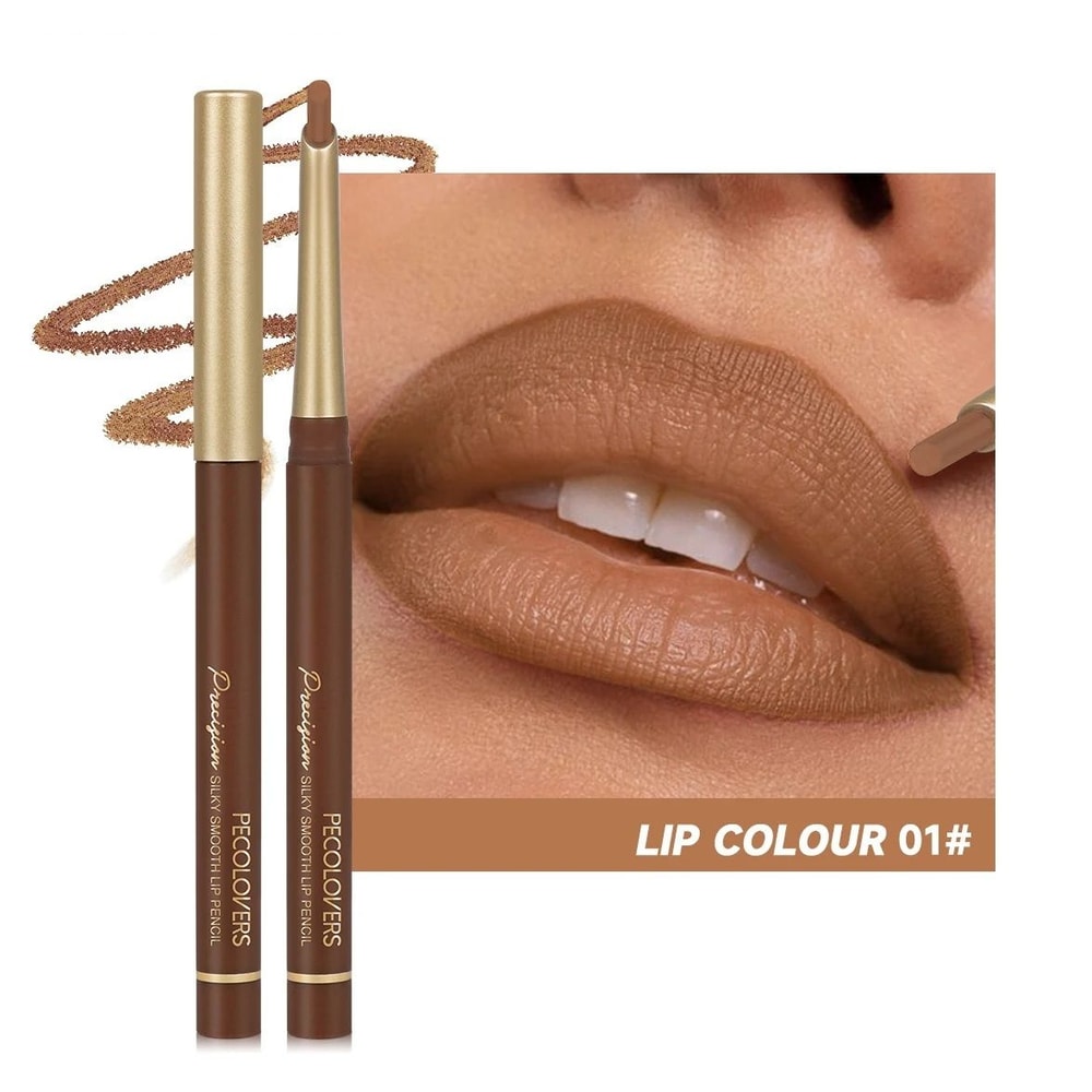 Matte 6 Color Lip Liner Pencil Set Long Lasting Nude And Brown Shades 7