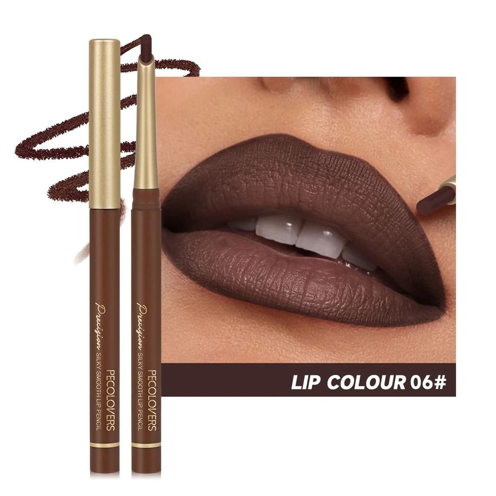Matte 6 Color Lip Liner Pencil Set Long Lasting Nude And Brown Shades 11