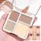 Four Color Highlighter And Contour Palette Matte And Shimmer 0