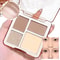 Four Color Highlighter And Contour Palette Matte And Shimmer 0