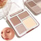 Four Color Highlighter And Contour Palette Matte And Shimmer 2