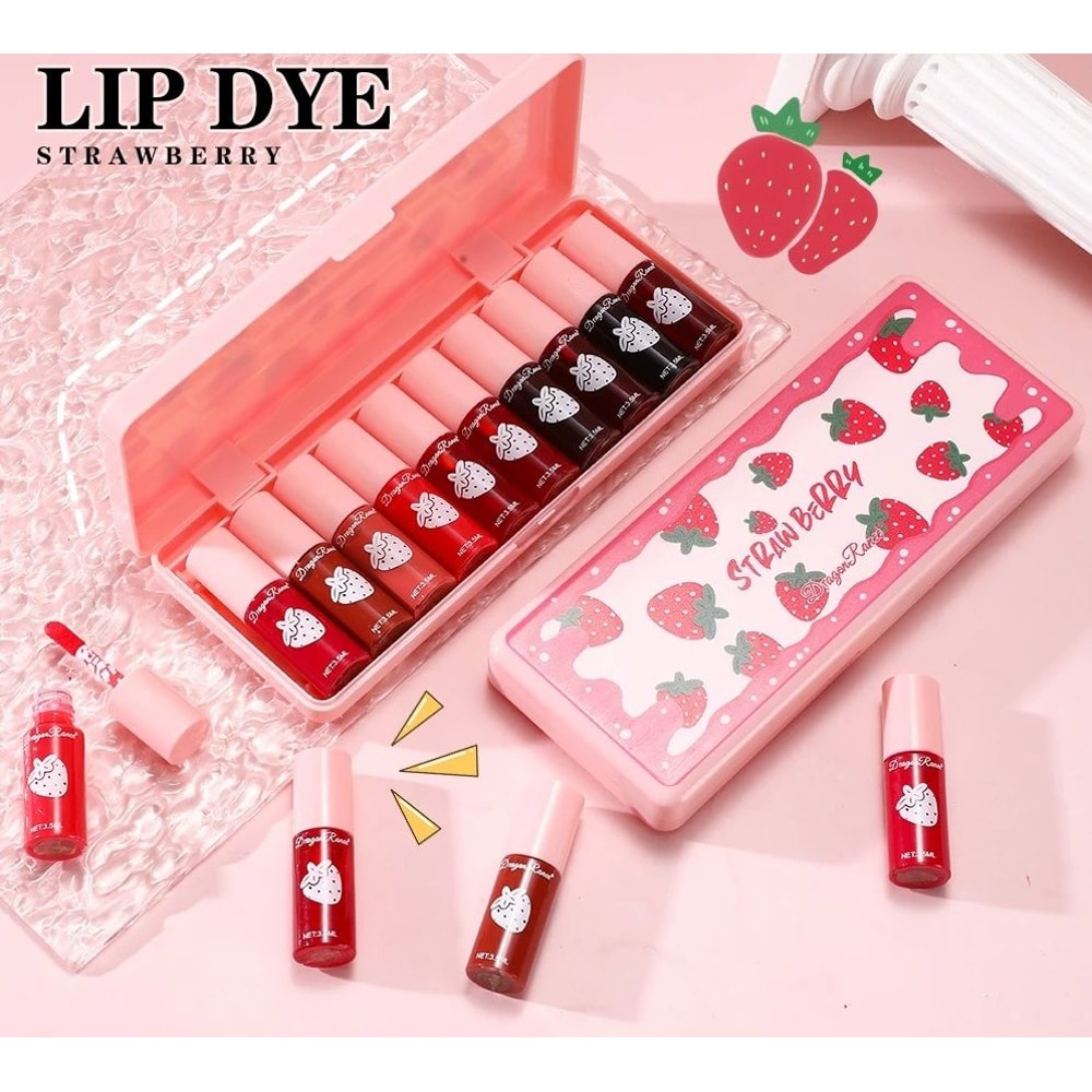 10 Pack Lip Stain Set Long Lasting Water Tint Lip Color 2