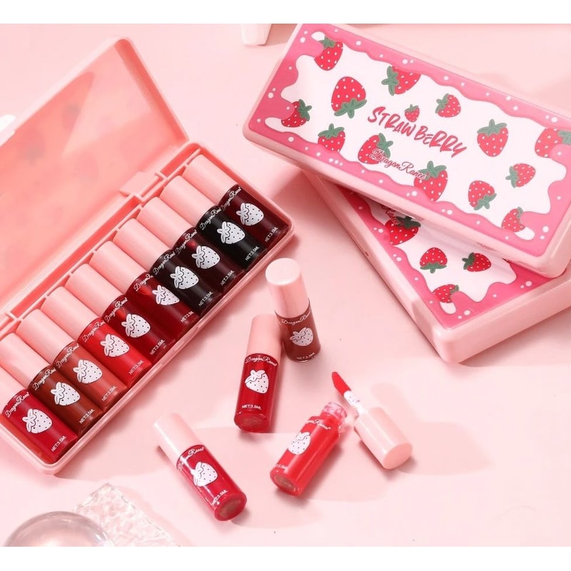 10 Pack Lip Stain Set Long Lasting Water Tint Lip Color 5