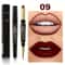 Double Ended Lipstick And Lip Liner Waterproof Long Lasting 10