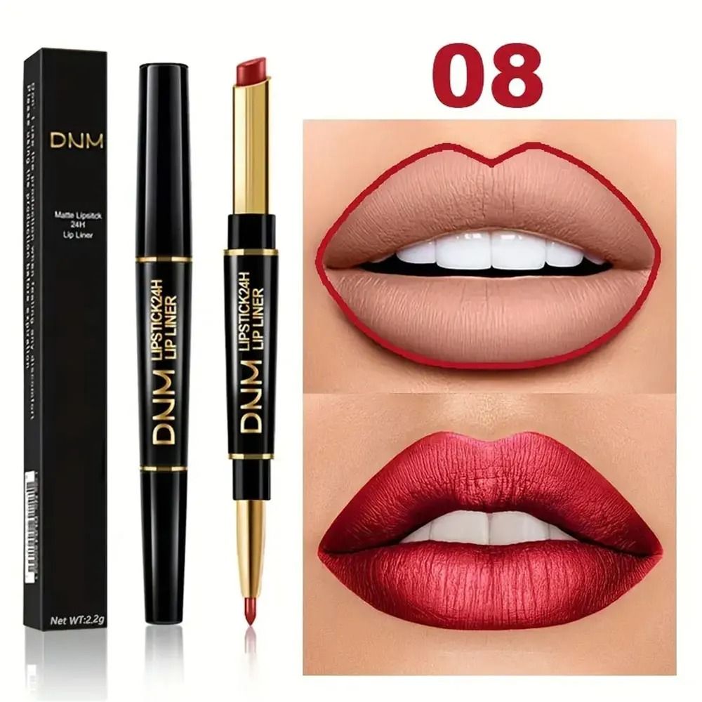 Double Ended Lipstick And Lip Liner Waterproof Long Lasting 13