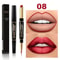 Double Ended Lipstick And Lip Liner Waterproof Long Lasting 13