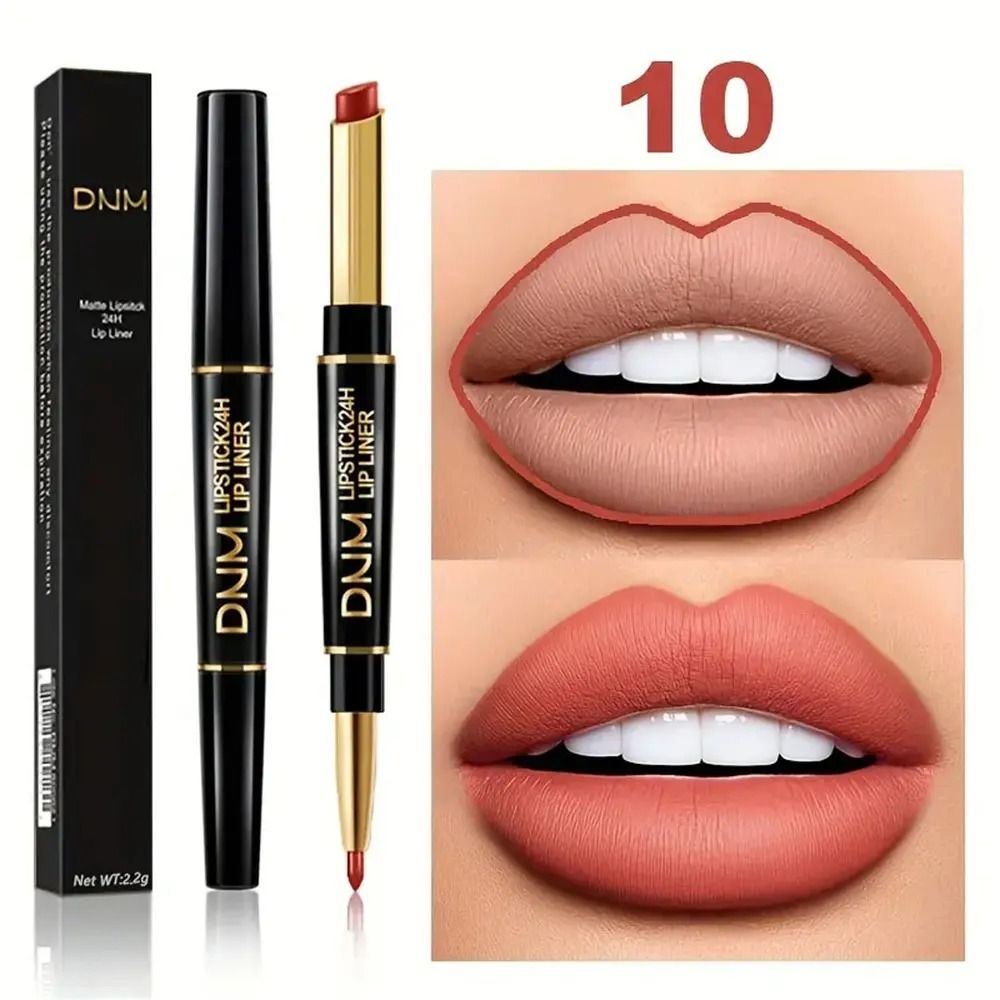 Double Ended Lipstick And Lip Liner Waterproof Long Lasting 16