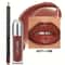 Lip Gloss And Lip Liner Set Waterproof Long Lasting Nude Combo 5