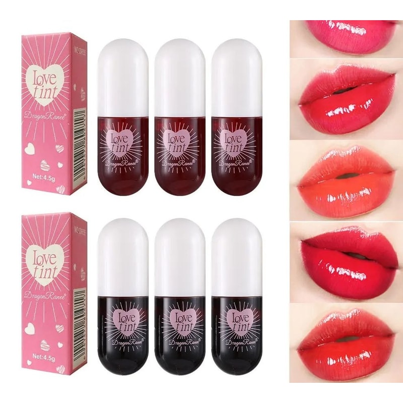 Liquid Lip Dye Waterproof Non Stick Glossy Tint 6 Colors 0