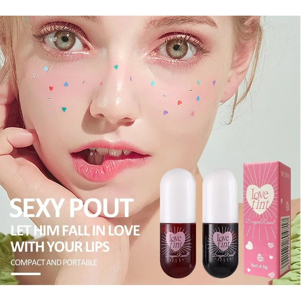 Liquid Lip Dye Waterproof Non Stick Glossy Tint 6 Colors 1