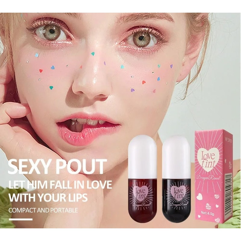 Liquid Lip Dye Waterproof Non Stick Glossy Tint 6 Colors 1