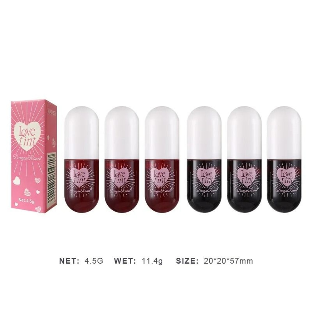 Liquid Lip Dye Waterproof Non Stick Glossy Tint 6 Colors 4