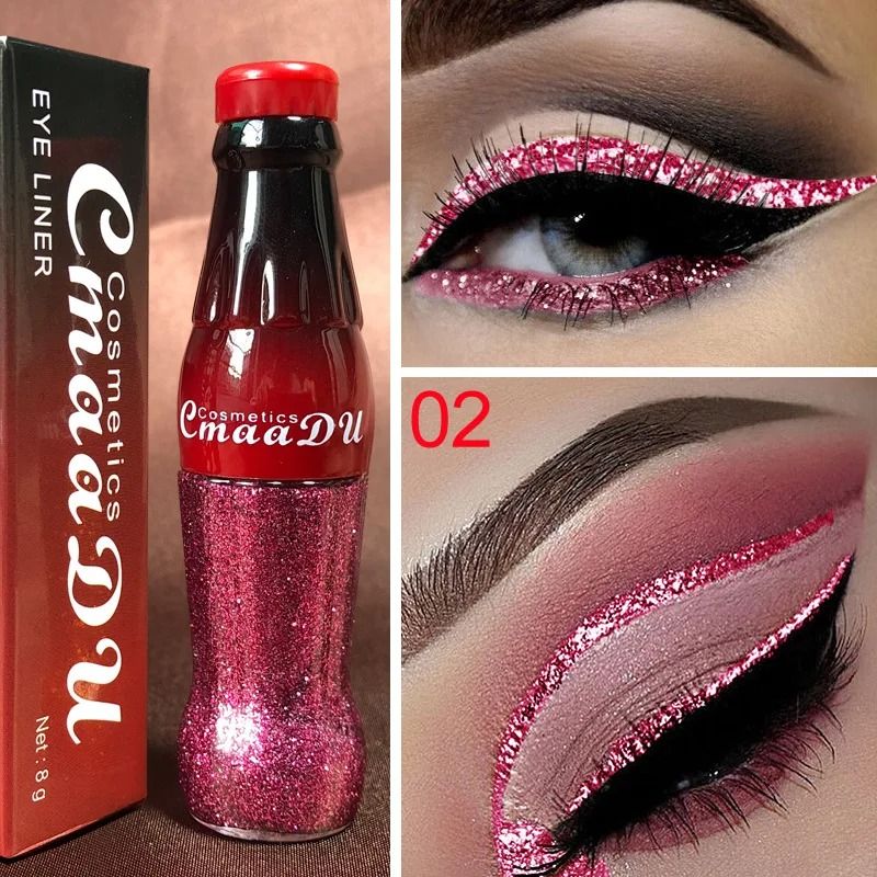 Waterproof Glitter Eyeliner Long Lasting Shimmer Eye Makeup 9