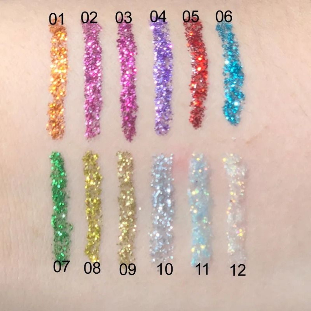 Waterproof Glitter Eyeliner Long Lasting Shimmer Eye Makeup 2