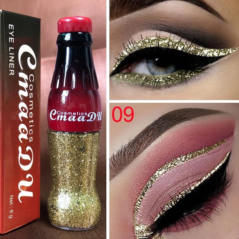 Waterproof Glitter Eyeliner Long Lasting Shimmer Eye Makeup 7