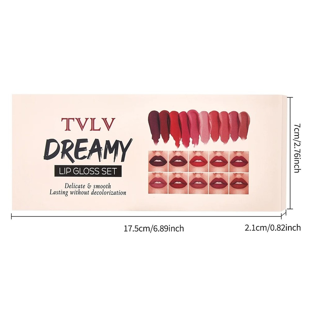 10 Color Lip Glaze Set 5