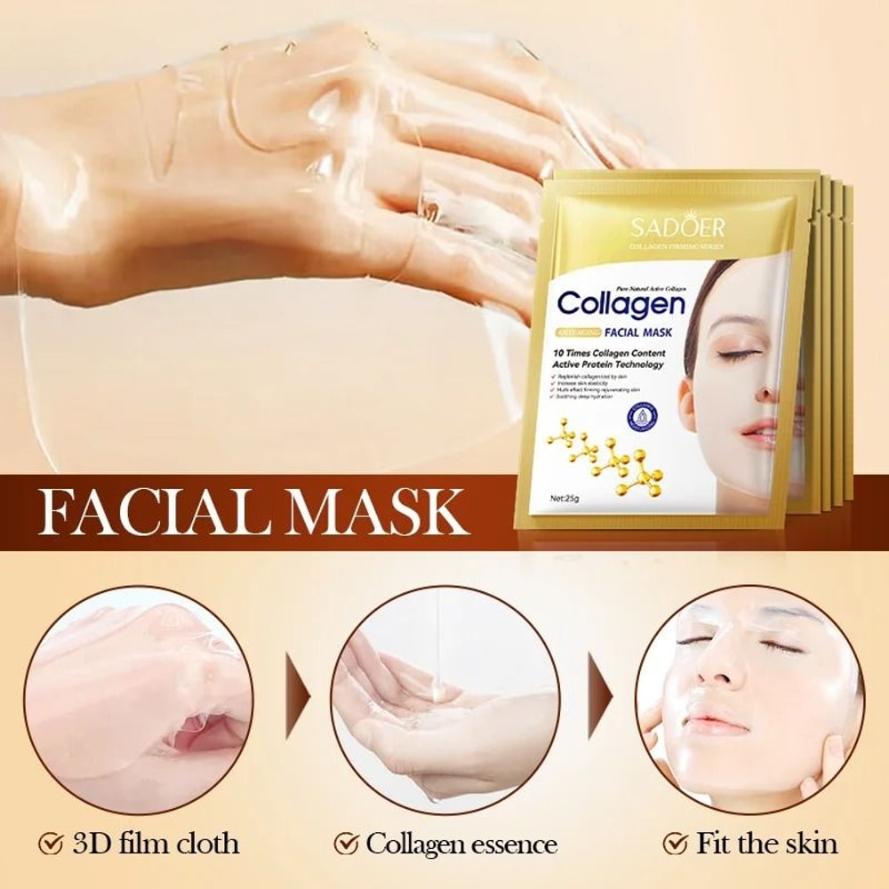Collagen Facial Mask Anti Wrinkle Firming Hydrating Treatment 2