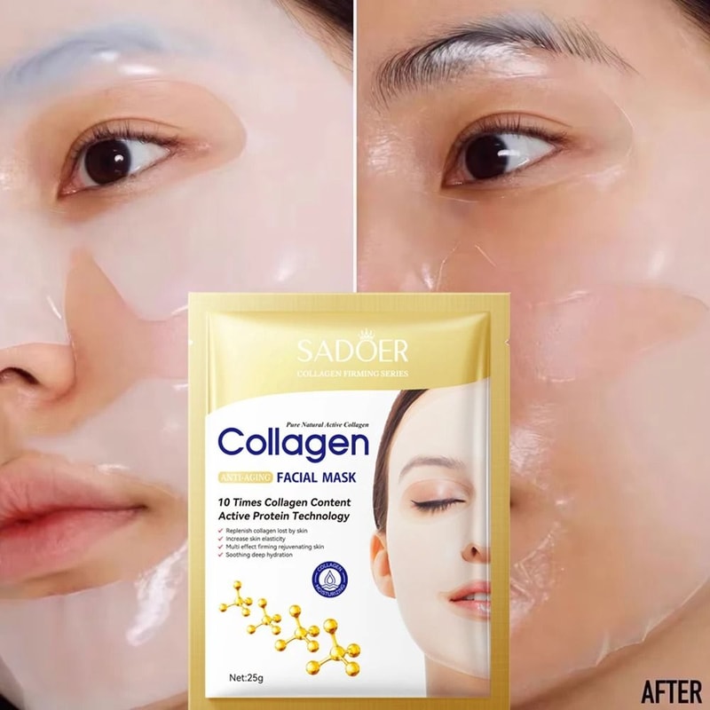 Collagen Facial Mask Anti Wrinkle Firming Hydrating Treatment 5