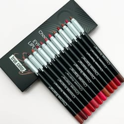 matte lipstick and lip liner set 12 color long lasting velvet finish