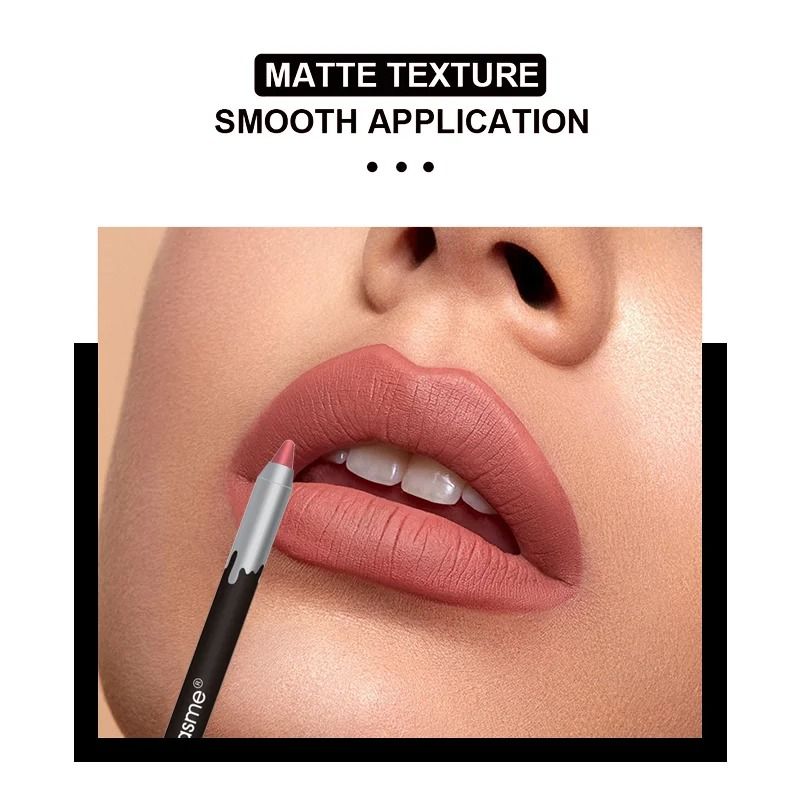 Matte Lipstick And Lip Liner Set 12 Color Long Lasting Velvet Finish 1