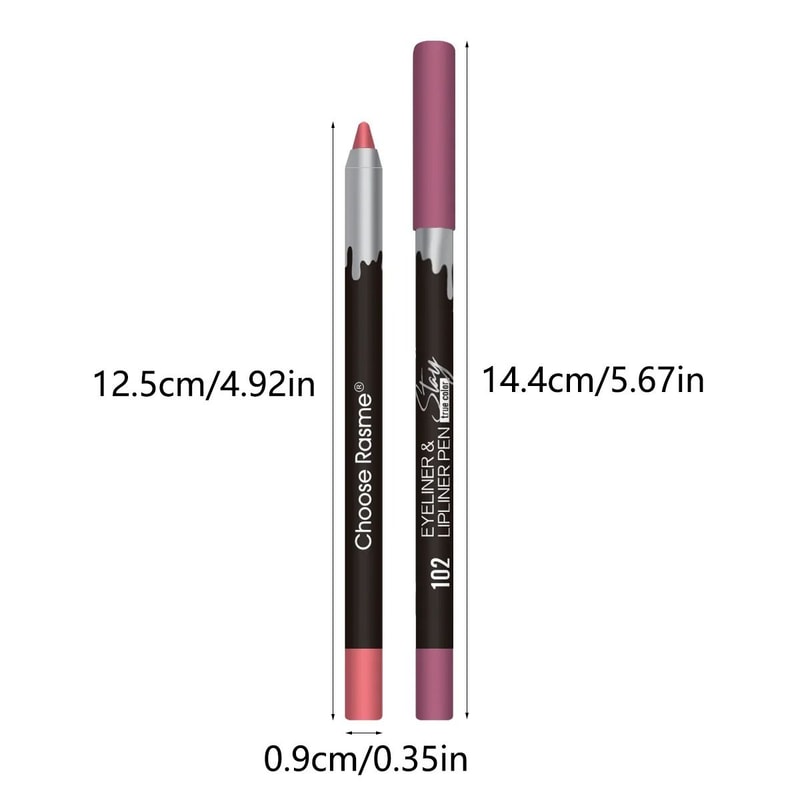 Matte Lipstick And Lip Liner Set 12 Color Long Lasting Velvet Finish 5