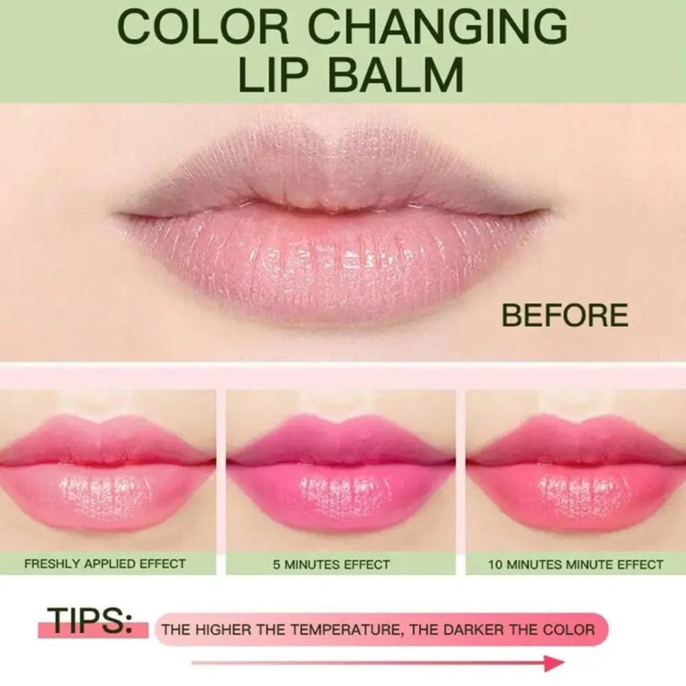 Color Changing Lipstick Aloe Moisturizing Long Lasting Lip Care 3