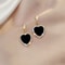 Black Zircon Square Stud Earrings Shiny Geometric Statement Jewelry For Women 16