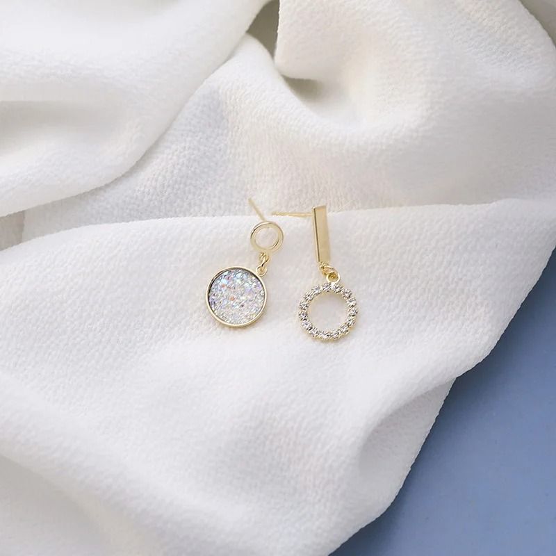 Black Zircon Square Stud Earrings Shiny Geometric Statement Jewelry For Women 18