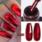 Metallic Gel Nail Polish Red Gold Silver Mirror Finish UV Soak Off Gel 1