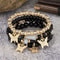 Butterfly Beaded Bracelet Set For Women Bohemian Style Elastic Bangles 9