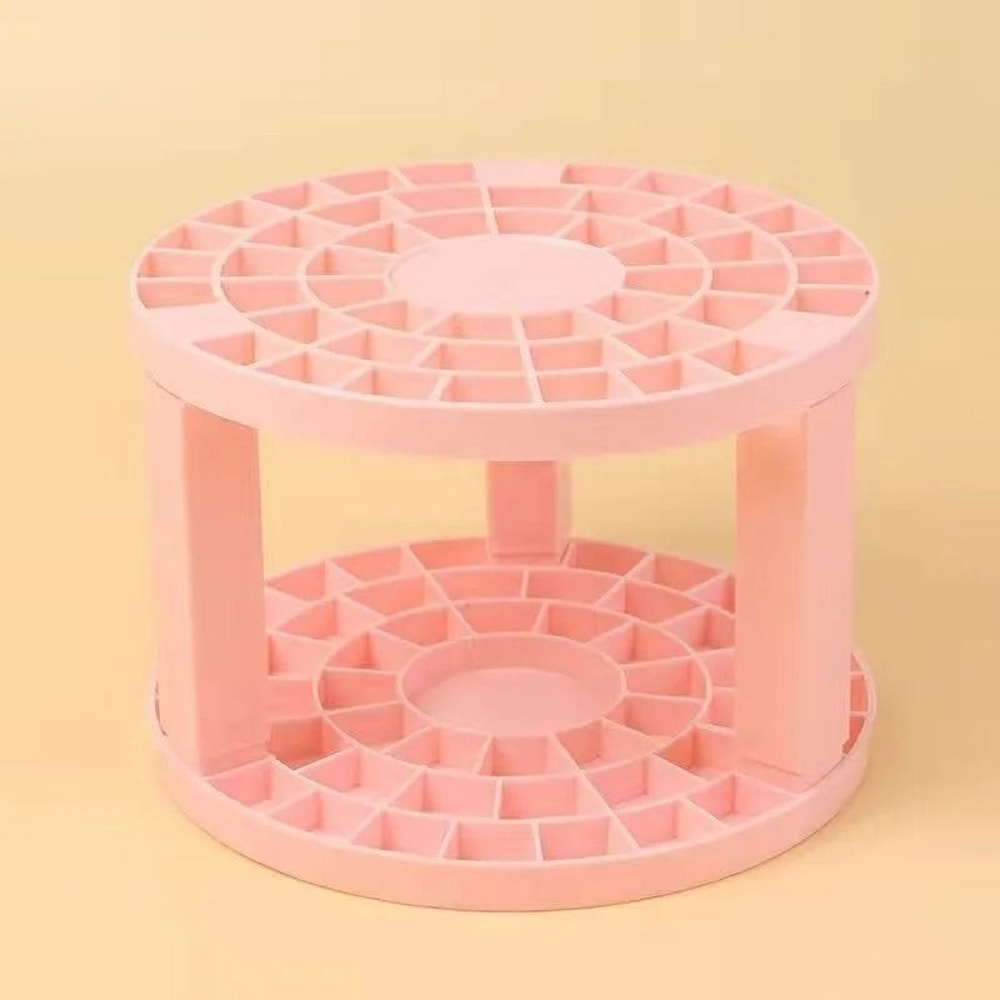 Makeup Brush Storage Rack Desktop Cosmetics Organizer Box 7