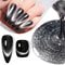 Black Crystal Cat Magnetic Gel Nail Polish Glitter UV Soak Off Gel 4