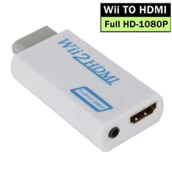 wii to hdmi adapter converter with 1080p output and 3.5mm audio