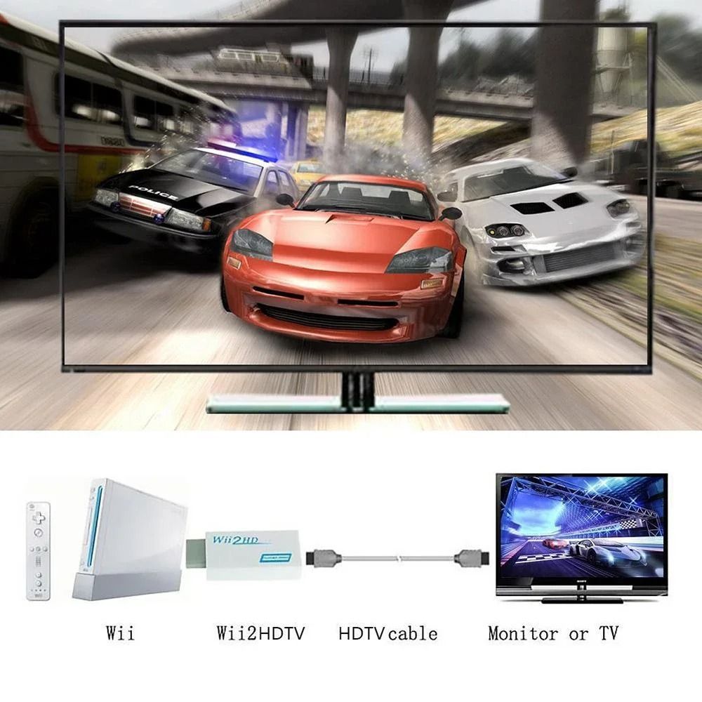 Wii To HDMI Adapter Converter With 1080P Output And 35mm Audio 4