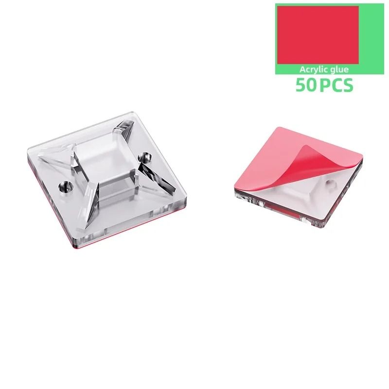 Nylon Self Adhesive Cable Tie Organizer Set Reusable Wire Management Fixers 10