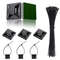 Nylon Self Adhesive Cable Tie Organizer Set Reusable Wire Management Fixers 1