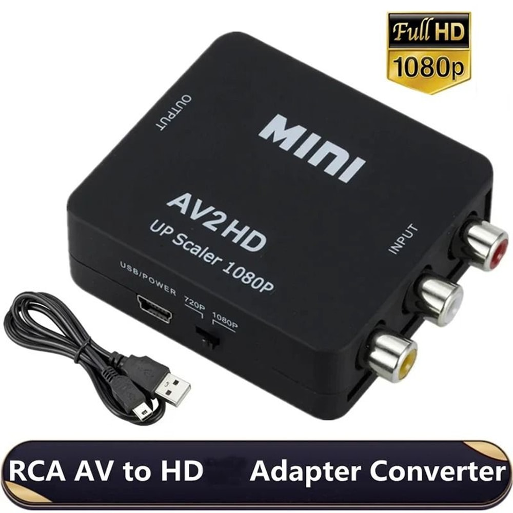 RCA AV To HDMI Converter 1080P Video Adapter With Audio Support 0