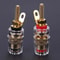 4mm Brass Speaker Binding Post Terminals For Banana Plugs 2 Piece Set 0