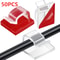 Self Adhesive Adjustable Cable Clips Wire Clamps Organizer Set 50 Piece 8