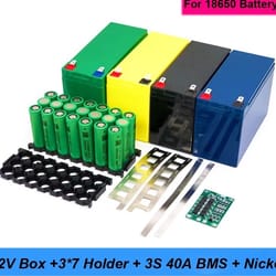 battery storage box 12v 7ah to 20ah with 3s bms for lead acid replacement