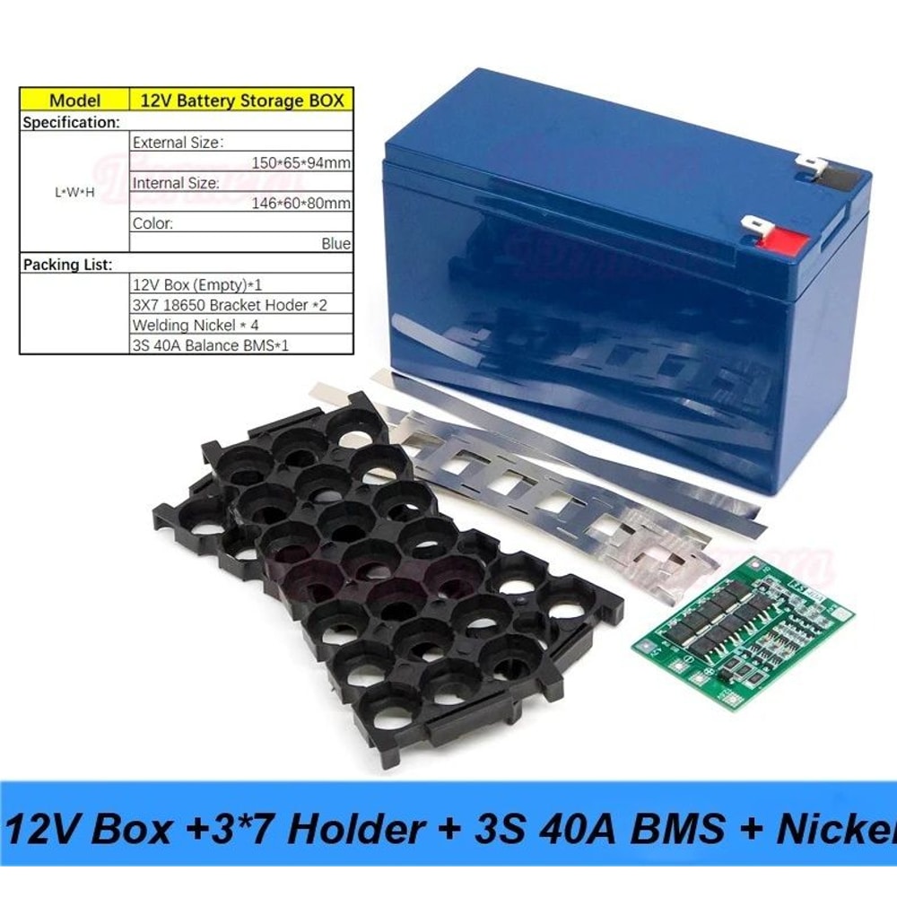 Battery Storage Box 12V 7Ah To 20Ah With 3S BMS For Lead Acid Replacement 8