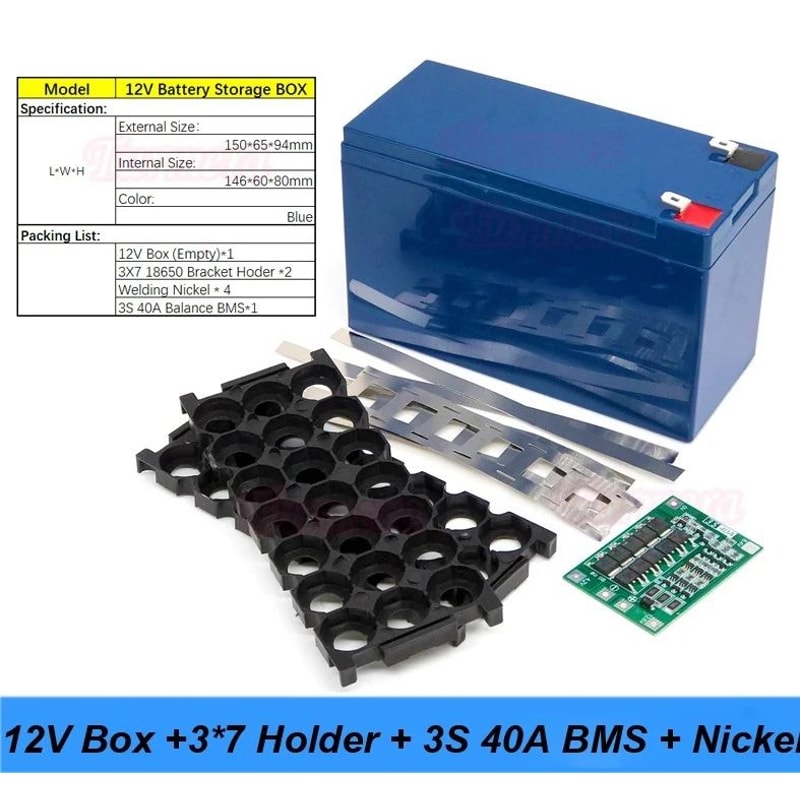 Battery Storage Box 12V 7Ah To 20Ah With 3S BMS For Lead Acid Replacement 8
